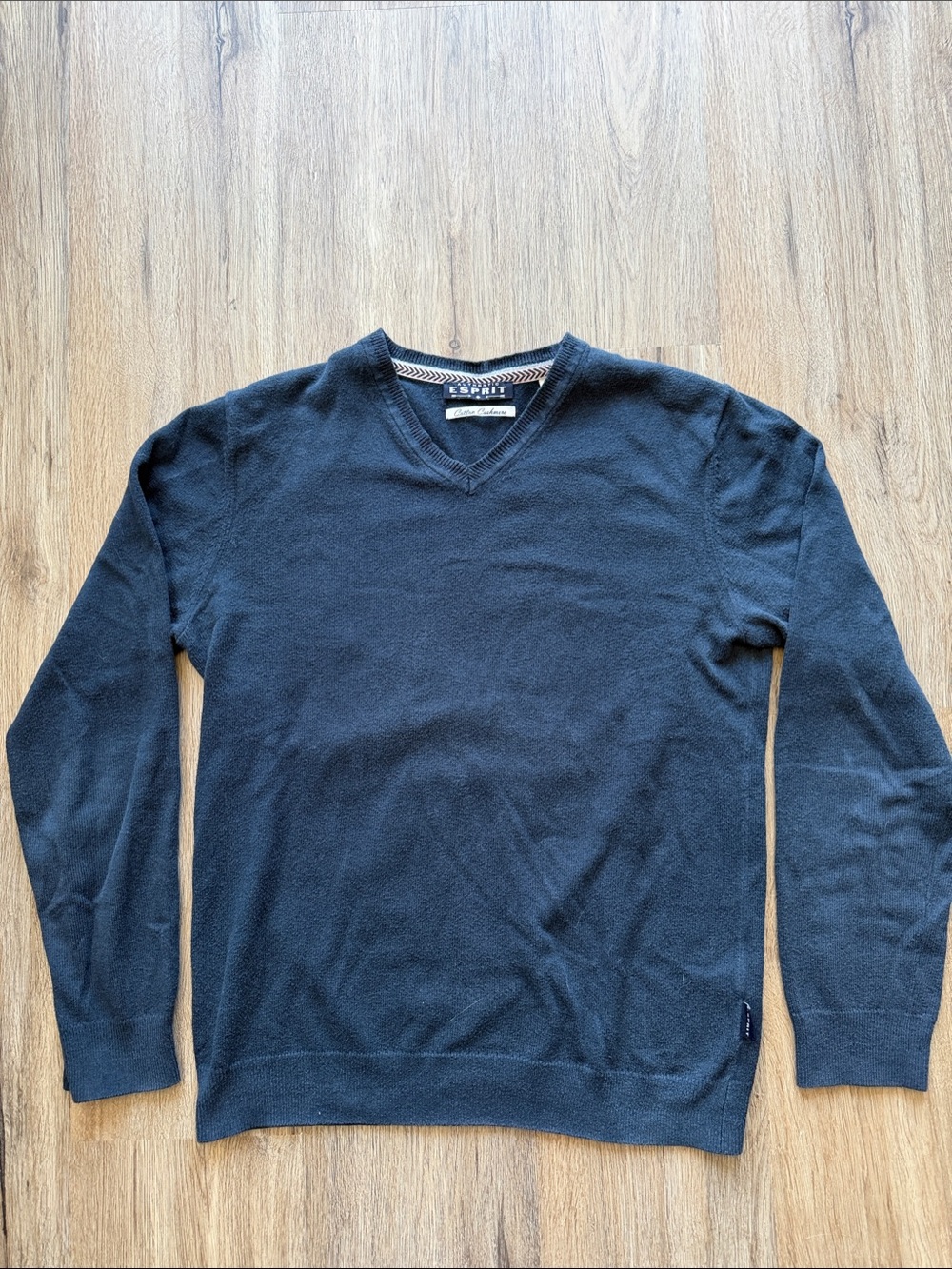 Esprit Men's V-Neck Sweater Navy Blue